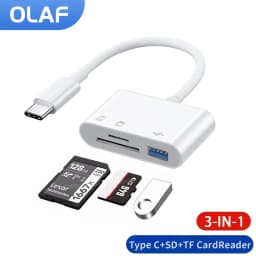 3 In 1 Type C Card Reader TF SD Memory Card Reader OTG USB C Card Adapter For Macbook Samsung Huawei Xiaomi USB Type C Adapter