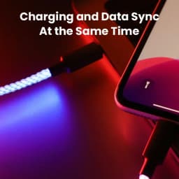 100W Fast Charging RGB Cable Breathing Light 66W Type C USB C Data Cable For Samsung Huawei Macbook 30W Quick Charge For Xiaomi
