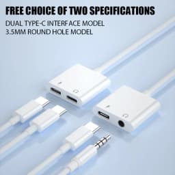 Type C To 3.5mm Headphone Jack OTG Adapter For iPhone 15 Pro Fast Charger For Samsung Xiaomi One Plus USB C Connector Aux Cable