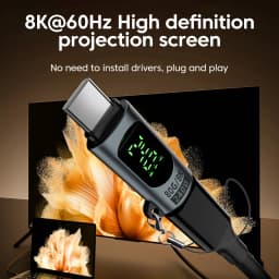NNBILI 240W USB C Adapter Type C to USBC 4.0 OTG Connector Digital Display Data Adapter For iPhone 15 16 Macbook Pro Air Samsung