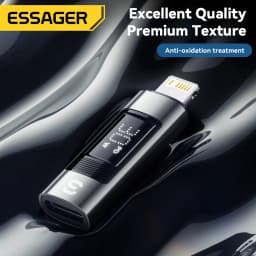 Essager USB C to Lighting Adapter for iPad 30W Digital Display OTG Converter for IPhone15 14 13 12 Lightning to Type-C Connector
