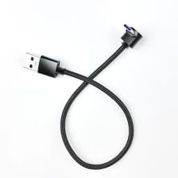 100W 90 Degrees Braid 0.25m/0.5m/1m/2m 4A Quick Charger Elbow USB to Type C Cord PD Cable For iPhone Samsung Xiaomi Macbook