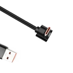 100W 90 Degrees Braid 0.25m/0.5m/1m/2m 4A Quick Charger Elbow USB to Type C Cord PD Cable For iPhone Samsung Xiaomi Macbook