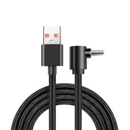 100W 90 Degrees Braid 0.25m/0.5m/1m/2m 4A Quick Charger Elbow USB to Type C Cord PD Cable For iPhone Samsung Xiaomi Macbook