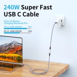 USB C Extension Cable Audio/Video 4K@60HZ Type-C Male To Female USB 3.2 Extender Cable For Macbook Pro Air 20Gbps USB Data Cable