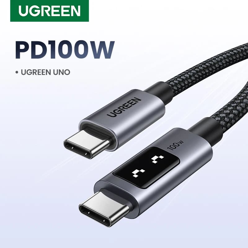 UGREEN UNO PD100W USB C to USB C Cable Fast Charging for Laptop iPhone 17 16 Type C Data Cord for Samsung Xiaomi Poco 5A Charge