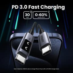 UGREEN UNO PD100W USB C to USB C Cable Fast Charging for Laptop iPhone 17 16 Type C Data Cord for Samsung Xiaomi Poco 5A Charge