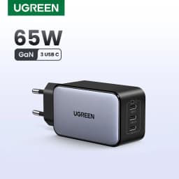 UGREEN 65W GaN Charger Quick Charge 4.0 3.0 PPS PD 3.0 Fast Charger 3 USB C For Macbook Air Laptops Tablets iPhone 18 17 16 Pro