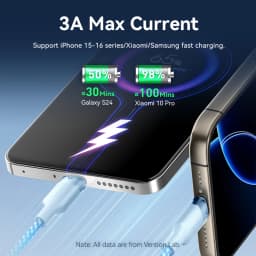 Vention USB C Cable 3A QC3.0 USB A to USB Type C Cable Fast Charging Cord USB-C Charge Wire Data for Iphone 17 16 Huawei Xiaomi
