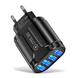4 Ports USB Charger Quick Charge 5.1A 48W Phone Adapter For iPhone Xiaomi EU/US Plug Portable Wall Mobile Fast Charger