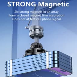 Ice Cooling Magnetic Wireless Car Charger Fast Charging Station for MagSafe iPhone 16 15 14 13 12 Pro Max Car Phone Holder Stand