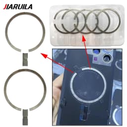 Back Housing Magnatic Replacement For Iphone 12 13 14 Pro Max Mini Plus Rear Cover Glass Wireless Charging Magnet