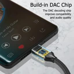 USB Type-C to 3.5mm Jack Audio Adapter Cable for iPhone 15 16 Pro Max Plus/iPad Pro 11 13 Air 11 13 Mini 6 7 Earphone Converter