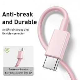 PD 60W Type C to Type C Cable For iPhone 15 16 Fast Charging For Samsung Xiaomi Huawei Type C Data Phone Accessories 1M 2M