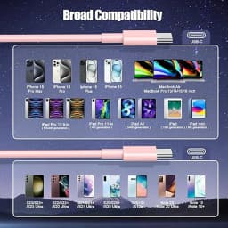 PD 60W Type C to Type C Cable For iPhone 15 16 Fast Charging For Samsung Xiaomi Huawei Type C Data Phone Accessories 1M 2M