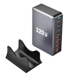320W GaN Charger USB C Fast Desktop 8-port USB Type C PD Charger Fast Charge 3.0 USB Type C Fast Charger for IPhone15 14 Samsung