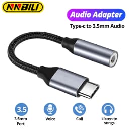 NNBILI USB Type C To 3.5mm Aux Adapter Jack Audio Cable Earphone Cable Converter for iPhone 15 Samsung S24 S23 Ultra Xiaomi 14