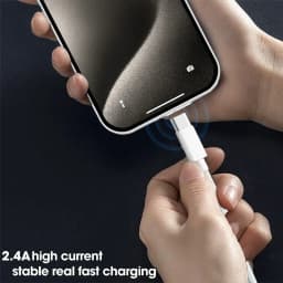22.5W 3A USB to Type C Fast Charging Data Cable For iPhone 15/15 Pro/15 Pro Max/15 Plus Carplay Phone USB C Cord Nylon Braided