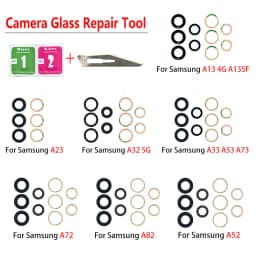 NEW Rear Back Camera glass Cover Lens With Adhesive For Samsung A13 A14 23 4G A32 A52 5G A33 A53 A73 A52 A72 A82 A52S A24 A34