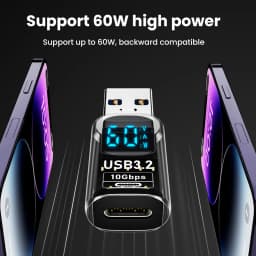 USB 3.2 Digital Display Adapter 10Gbps USB Male TO USB Female Converter Fast Charging Data Transafer USB C Adapter For PC Laptop