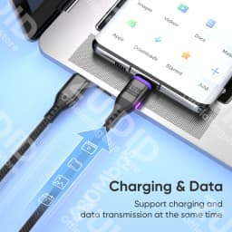 PD240W USB C To Type C Magnetic Charging Cable 5A USB Type C Fast Charger Data Cord For iPhone 15 16 MacBook iPad Samsung Xiaomi