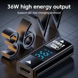 36W Fast Charging Type C Female to USB Female Digital Adapter OTG 10Gbps Data Transfer USB C Converter For Laptop Tablet U-Disk