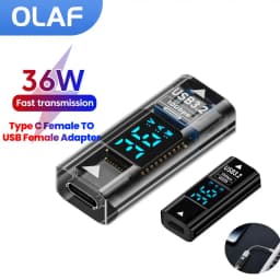 36W Fast Charging Type C Female to USB Female Digital Adapter OTG 10Gbps Data Transfer USB C Converter For Laptop Tablet U-Disk