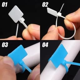 500-100Pcs Cable Labels Tags Nylon Cable Tie Tag for Cable Management Colorful Waterproof Loop Ties Markers Tag Self-locking Zip