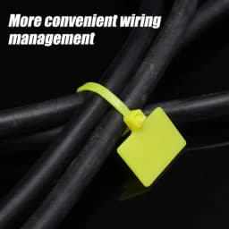 500-100Pcs Cable Labels Tags Nylon Cable Tie Tag for Cable Management Colorful Waterproof Loop Ties Markers Tag Self-locking Zip