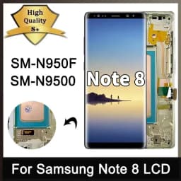 Note 8 Display Screen With Frame For Samsung Note8 N950F N950U N950W N950FD LCD Display Touch Screen Digitizer Assembly
