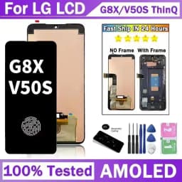 6.4“NEW For LG G8X V50S ThinQ LCD Touch Screen Digitizer For LG G8x V50s LMG850EMW LM-V510N LCD With Fingerprint