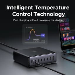 【Korean Plug】UGREEN 200W GaN Charger 8 in 1 Desktop Charging Station For Macbook Laptop iPhone 18 17 Pro Xiaomi Samsung Tablet