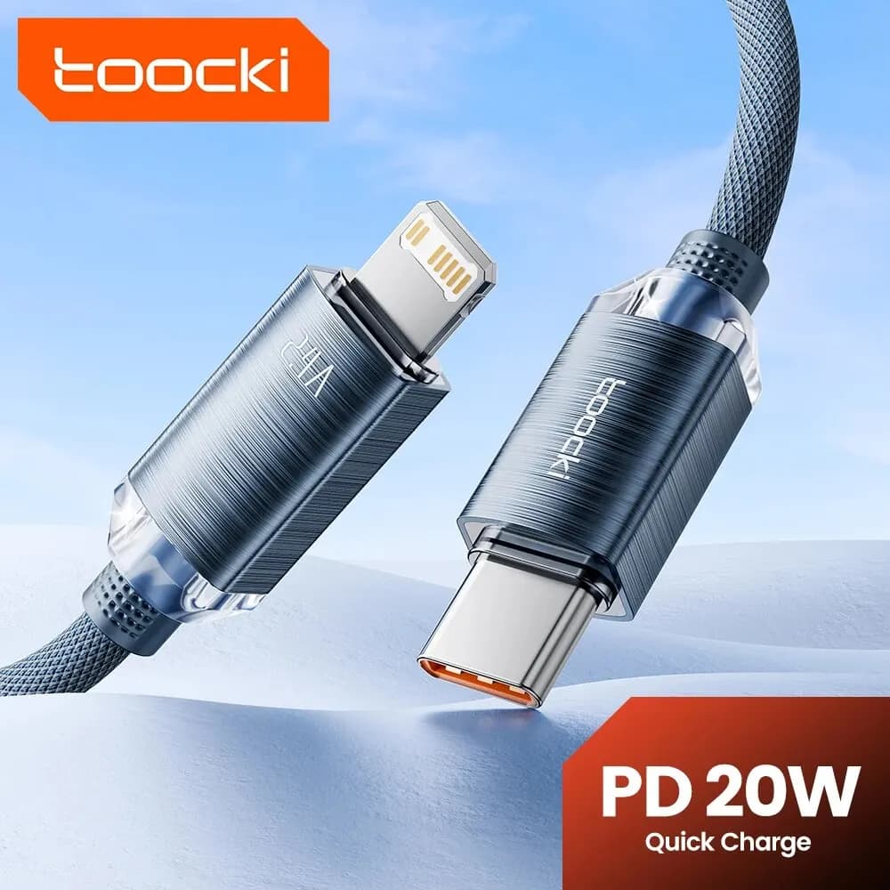Toocki USB C to Lighting Cable for iPhone 14 13 12 11 Pro Max Mini 8 7 Plus AirPods iPad Fast Charging Type C Lightning Cable