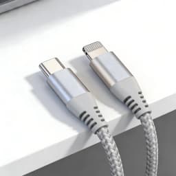 MFI Certified Fast Charging USB-C to Lightning Data Cable, 20W Nylon Braided Cable for iPhone 14, 14 Pro, 14 Plus, 13, 12, 11