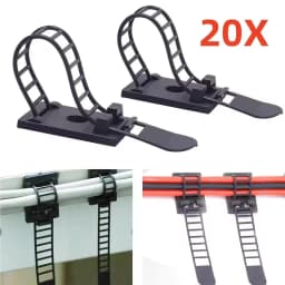 Adjustable Cable Organizer Wire Winder Clip Earphone Holder Self Adhesive Mouse Keyboard Cord Management USB Charger Protector