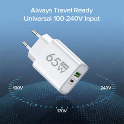 USB C Charger 65W GaN Type C Fast Charging Phone Charger Adapter For iPhone Samsung Xiaomi Quick Charge EU/US Plug Wall Charger
