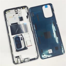 Full Housing for Xiaomi Redmi Note 10 M2101K7AG /Note 10s M2101K7BG Back Cover+Middle Frame+Side Key+Camera Glass Lens+Sim Tray