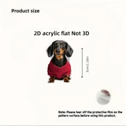 2pcs 2D Flat Dachshund Dog Pattern Cable Protector Connector Plastic Phone Charger Cord Cover For iPhone/Type-C
