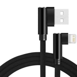 0.25m 1m 1.5m 2m 3m USB Charger Cable For Apple iphone 13 12 11 Pro XR XS MAX 5S 6 7 8 Plus iPad Mini Air 3 Data Sync Elbow Line