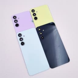 Back Glass Cover For Samsung Galaxy A55 SM-A556E Battery Case Rear Door Housing Lid Panel Shell Repair Parts +Camera Lens &Glue