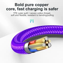AUFU 540 Rotate Magnetic Cable Fast Charging Type C Cable For IPhone16 POCO Redmi Xiaomi Magnet Charger Data Cord Micro USB Wire