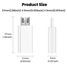1-10PCS Type C To Micro USB Adapter Charging&Data Transfer Connector Micro USB Male to Type C Female Adapter For Xiaomi Huawei