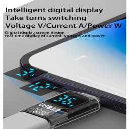 NNBILI USB 3.2 Digital Display Adapter 10Gbps USB Male TO USB Female Converter Fast Charging Data Transafer USB C Adapter For PC