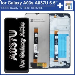 New LCD for Samsung Galaxy A03S A037U LCD Display Touch Screen Digitizer Assembly Replacement for Samsung A03S LCD With Frame