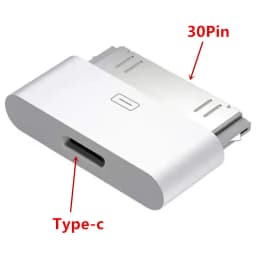 Type C To 30Pin Lightning Adapter 8Pin Charging Sync Connector For IPhone 4 4S For IPad 2 3 IPod Touch Charger cable saver