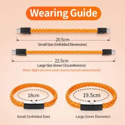 USB C to USB C Bracelet USB Cable Type C Portable Fast Charging Cord Bracelet For iPhone 15 16 Samsung Huawei Xiaomi Short Cable