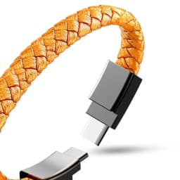 USB C to USB C Bracelet USB Cable Type C Portable Fast Charging Cord Bracelet For iPhone 15 16 Samsung Huawei Xiaomi Short Cable