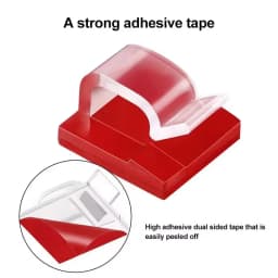 20/50PCS Cable Organizer Clips USB Cable Management Adhesive Hooks Desk Clamp Wire Winder Holder Protector for Home Office