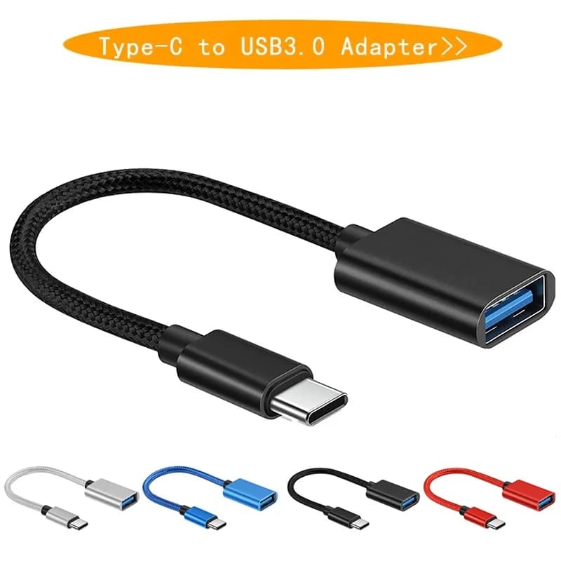 Universal OTG USB 3.0 Adapter Cable Type C Male To USB A Female Usb Data Cord OTG Adapter For Macbook iPhone Xiaomi Mobile Phone