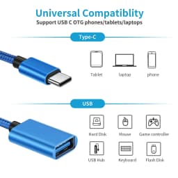 Universal OTG USB 3.0 Adapter Cable Type C Male To USB A Female Usb Data Cord OTG Adapter For Macbook iPhone Xiaomi Mobile Phone